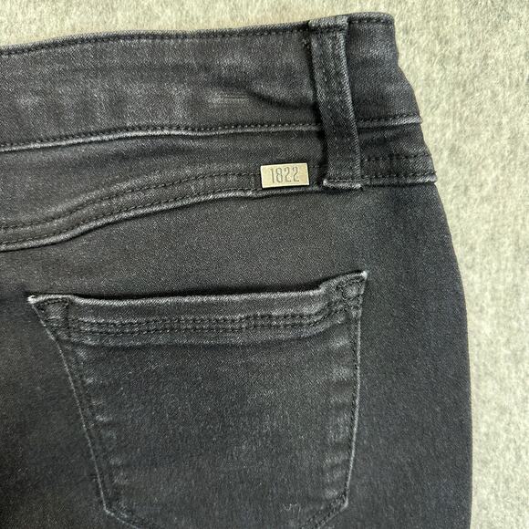 1822 Jeans Adriana Denim Skinny WMNS 6 Black Mid Rise CA5M1188A1 Ankle Street - Picture 3 of 11
